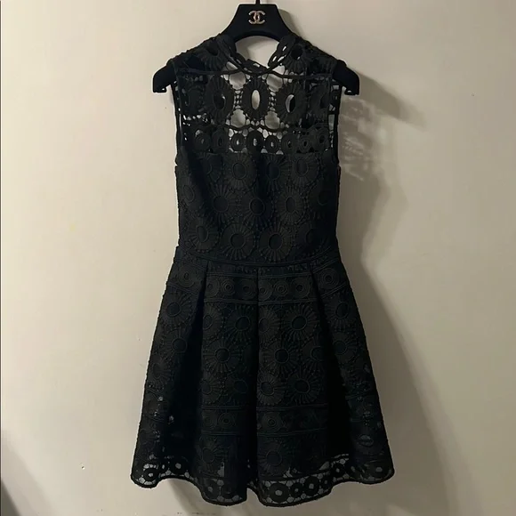 Maje | Dresses | Maje Black Aline Cocktail Dress With Mock Neck | Poshmark